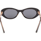 GU00261H, Shiny Black and Rose Gold/Smoke Lenses