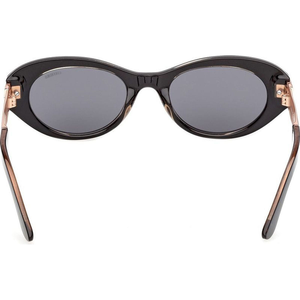 GU00261H, Shiny Black and Rose Gold/Smoke Lenses