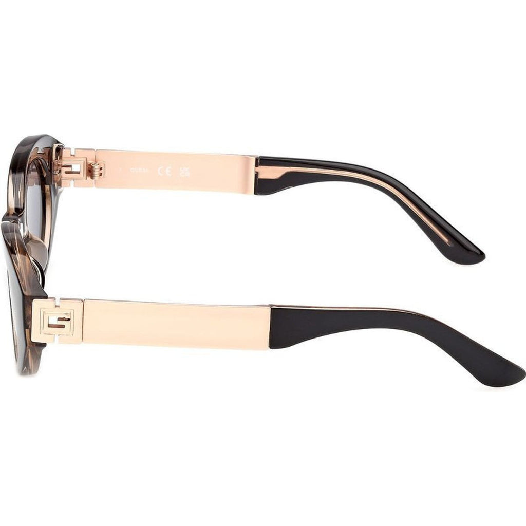 GU00261H, Shiny Black and Rose Gold/Smoke Lenses