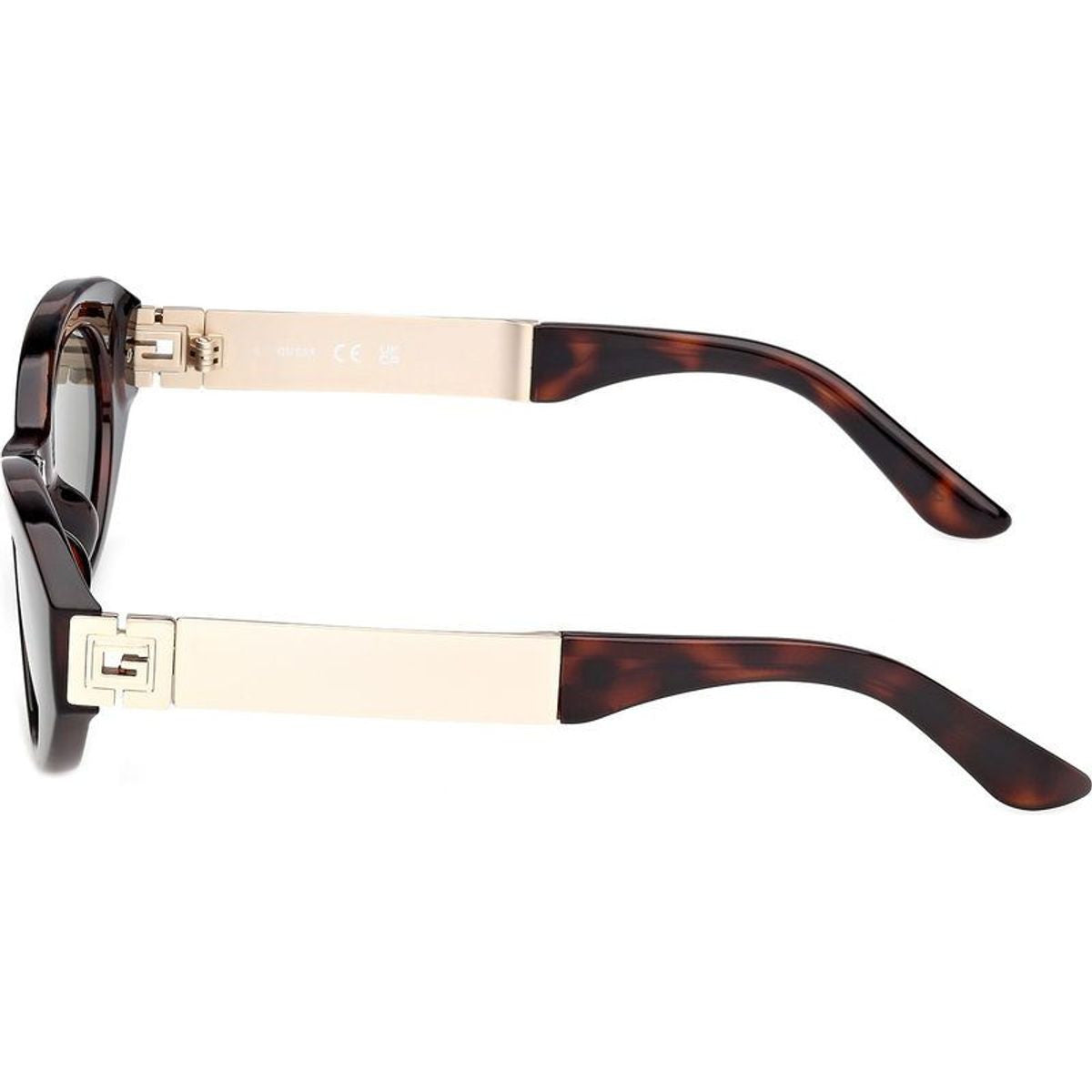 GU00261H, Dark Havana and Pale Gold/Green Lenses