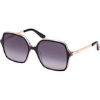 GU00270, Shiny Black and Rose Gold/Smoke Gradient Lenses