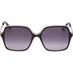 GU00270, Shiny Black and Rose Gold/Smoke Gradient Lenses