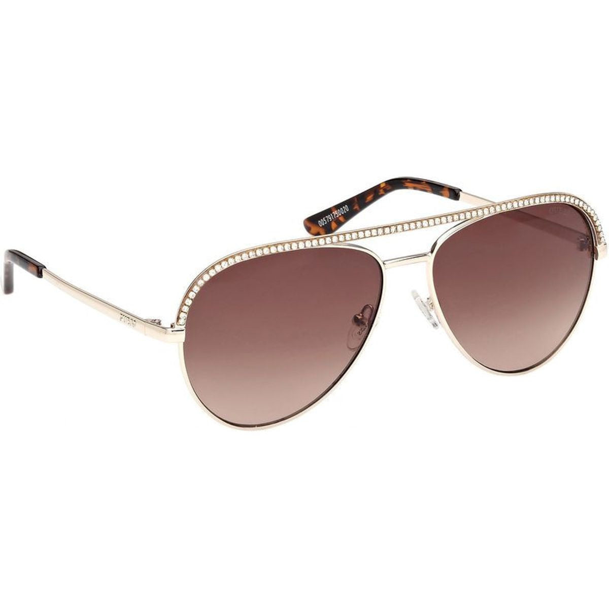 GU00271, Shiny Pale Gold/Brown Gradient Lenses