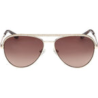 GU00271, Shiny Pale Gold/Brown Gradient Lenses