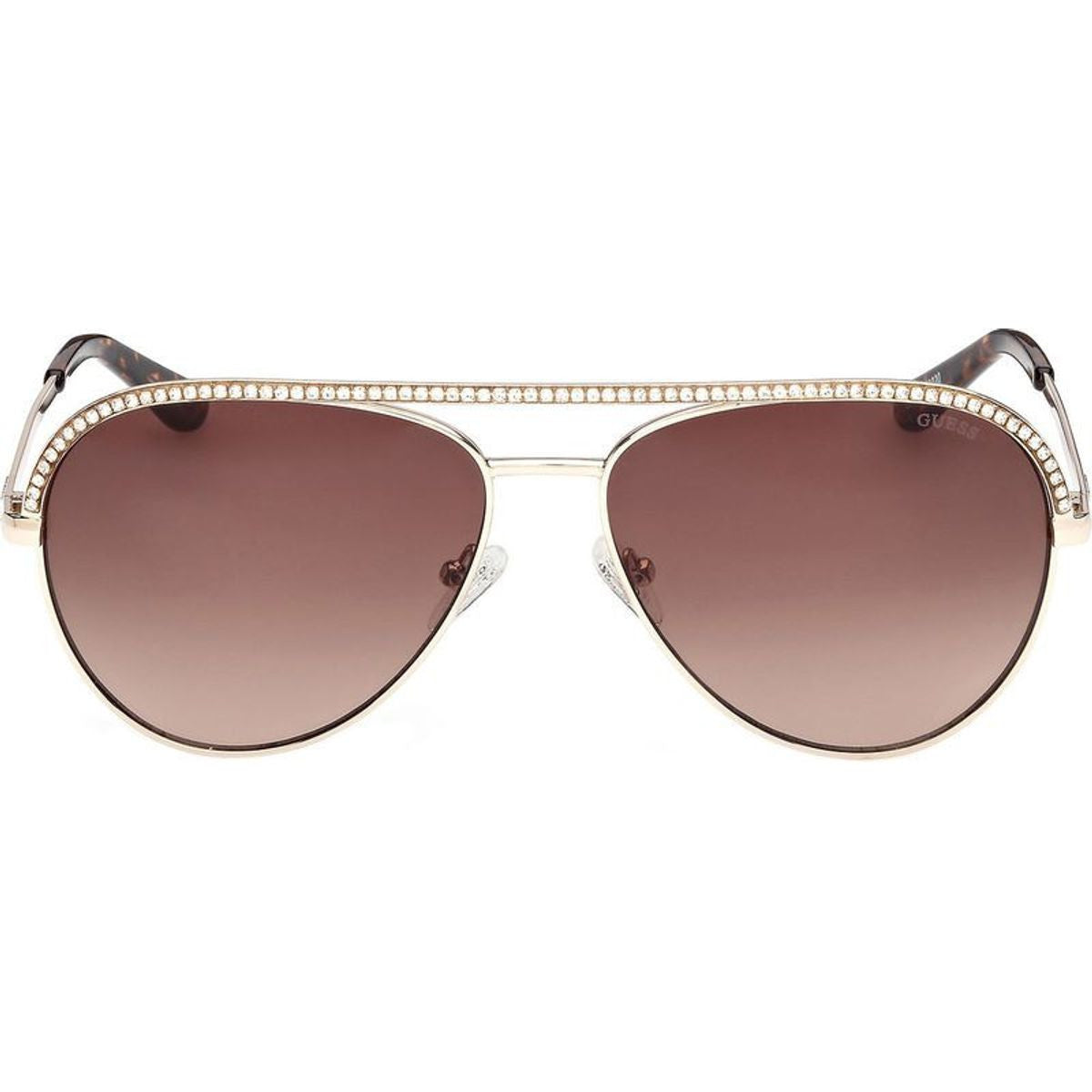 GU00271, Shiny Pale Gold/Brown Gradient Lenses