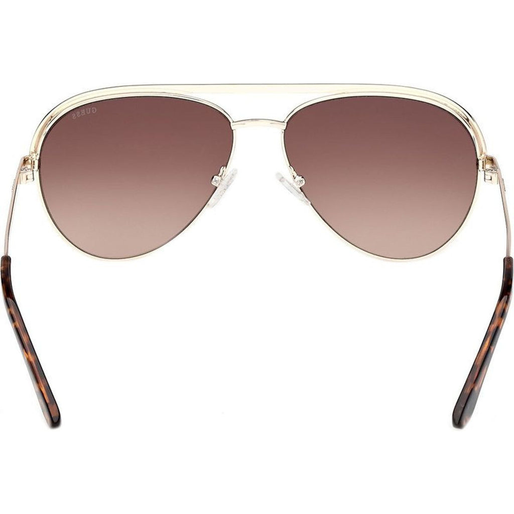 GU00271, Shiny Pale Gold/Brown Gradient Lenses