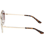 GU00271, Shiny Pale Gold/Brown Gradient Lenses