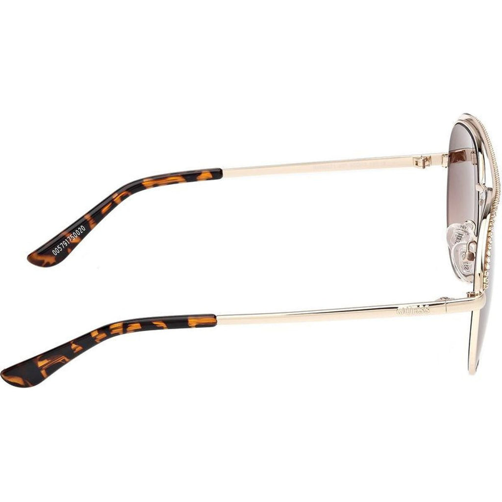 GU00271, Shiny Pale Gold/Brown Gradient Lenses