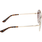 GU00271, Shiny Pale Gold/Brown Gradient Lenses