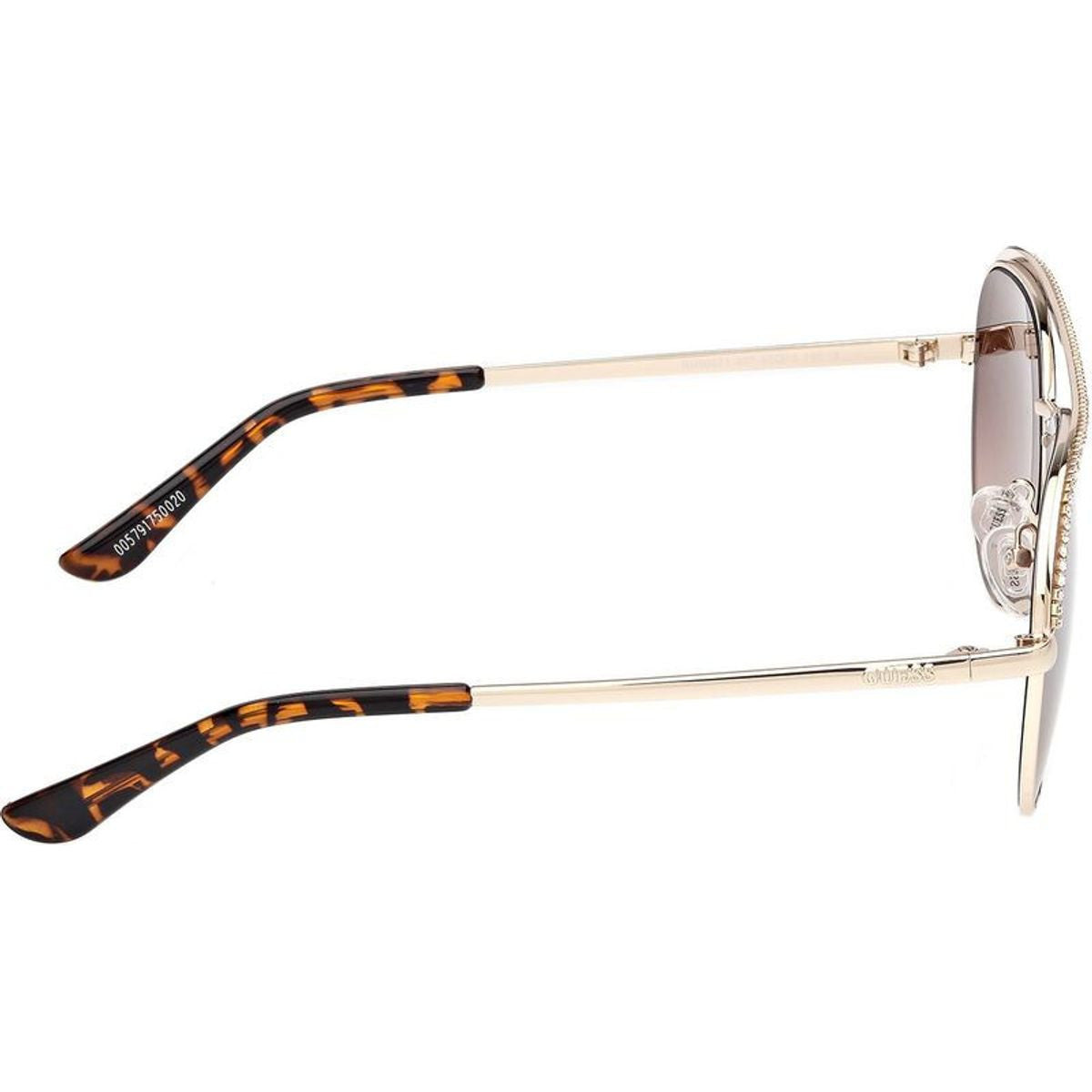 GU00271, Shiny Pale Gold/Brown Gradient Lenses