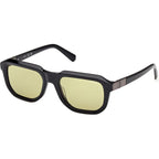 GU00278, Shiny Black/Green Lenses