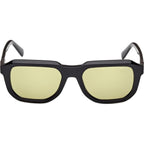 GU00278, Shiny Black/Green Lenses