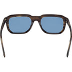 GU00278, Dark Green and Horn/Blue Lenses