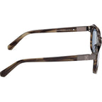 GU00278, Dark Green and Horn/Blue Lenses
