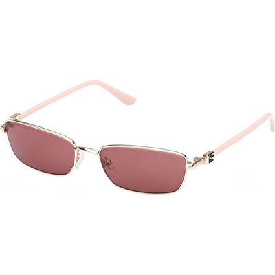 GU00290, Shiny Gold and Light Pink/Bordeaux Lenses
