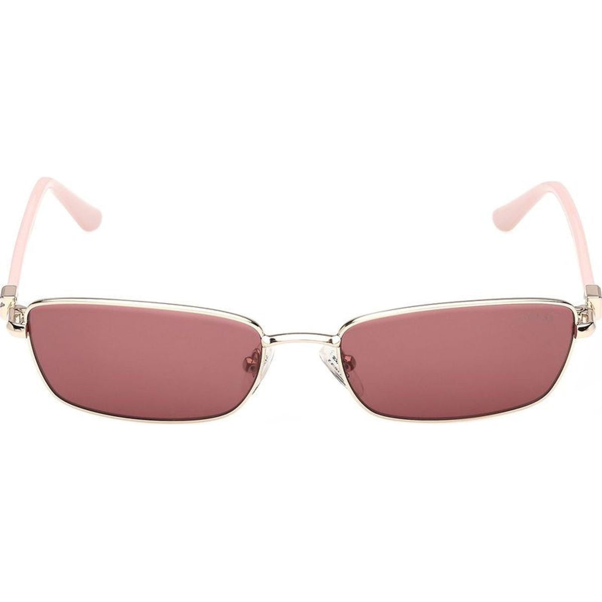 GU00290, Shiny Gold and Light Pink/Bordeaux Lenses