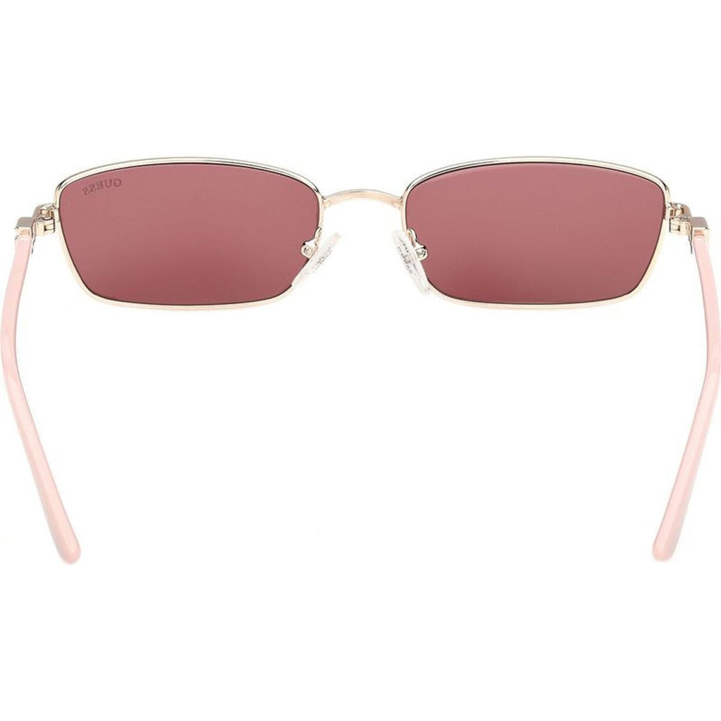 GU00290, Shiny Gold and Light Pink/Bordeaux Lenses