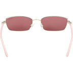 GU00290, Shiny Gold and Light Pink/Bordeaux Lenses