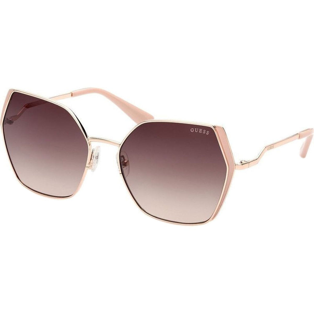 GU7843, Shiny Rose Gold/Brown Gradient Lenses