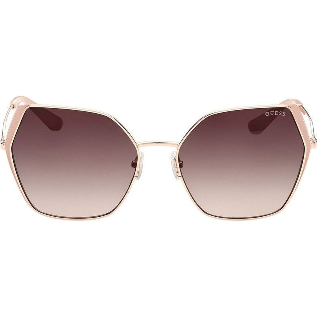 GU7843, Shiny Rose Gold/Brown Gradient Lenses