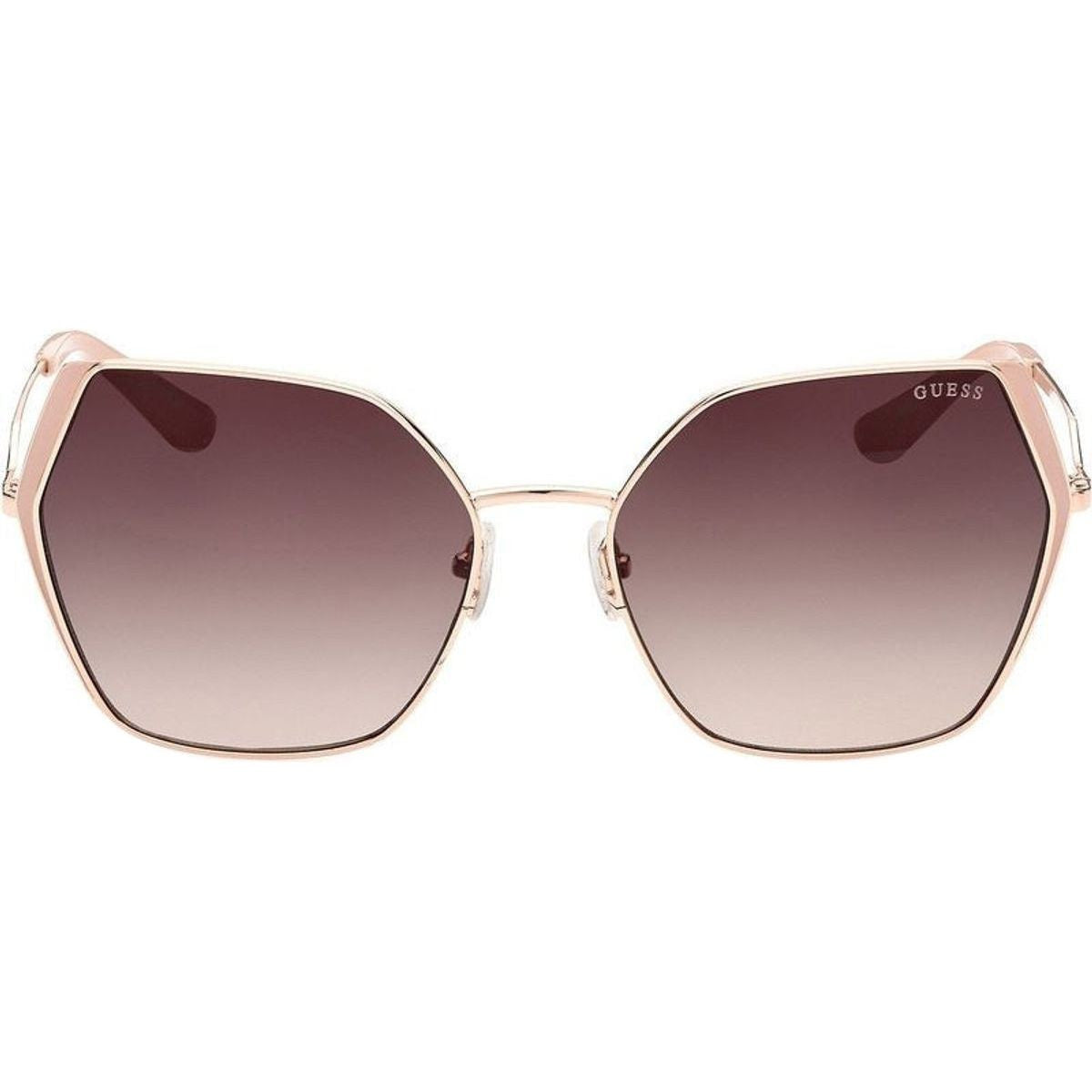 GU7843, Shiny Rose Gold/Brown Gradient Lenses