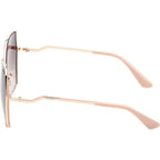 GU7843, Shiny Rose Gold/Brown Gradient Lenses