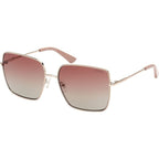 GU7866, Shiny Pale Gold/Bordeaux Gradient Lenses