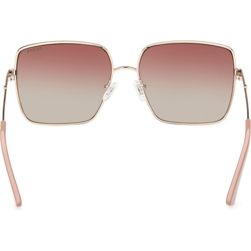 GU7866, Shiny Pale Gold/Bordeaux Gradient Lenses