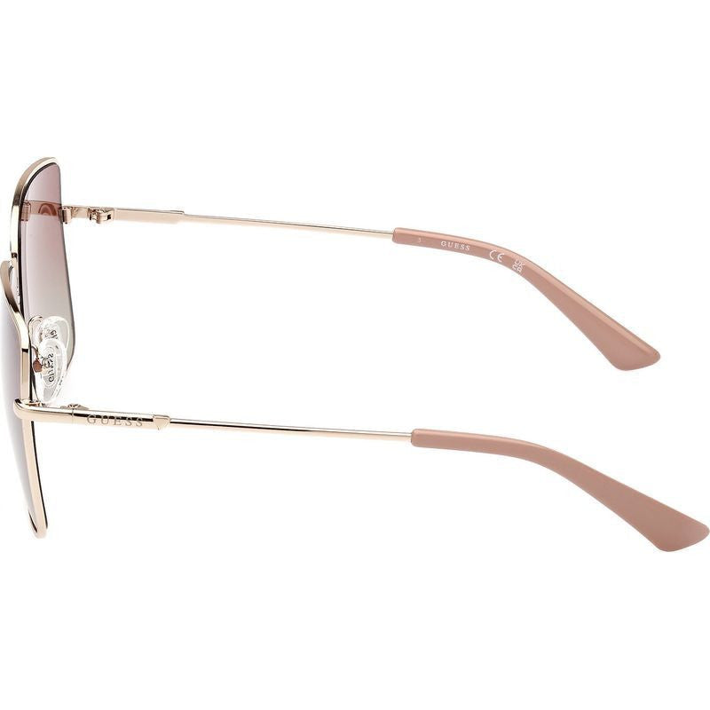 GU7866, Shiny Pale Gold/Bordeaux Gradient Lenses