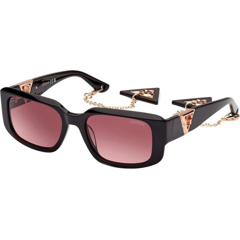 GU7891, Shiny Black/Bordeaux Gradient Lenses