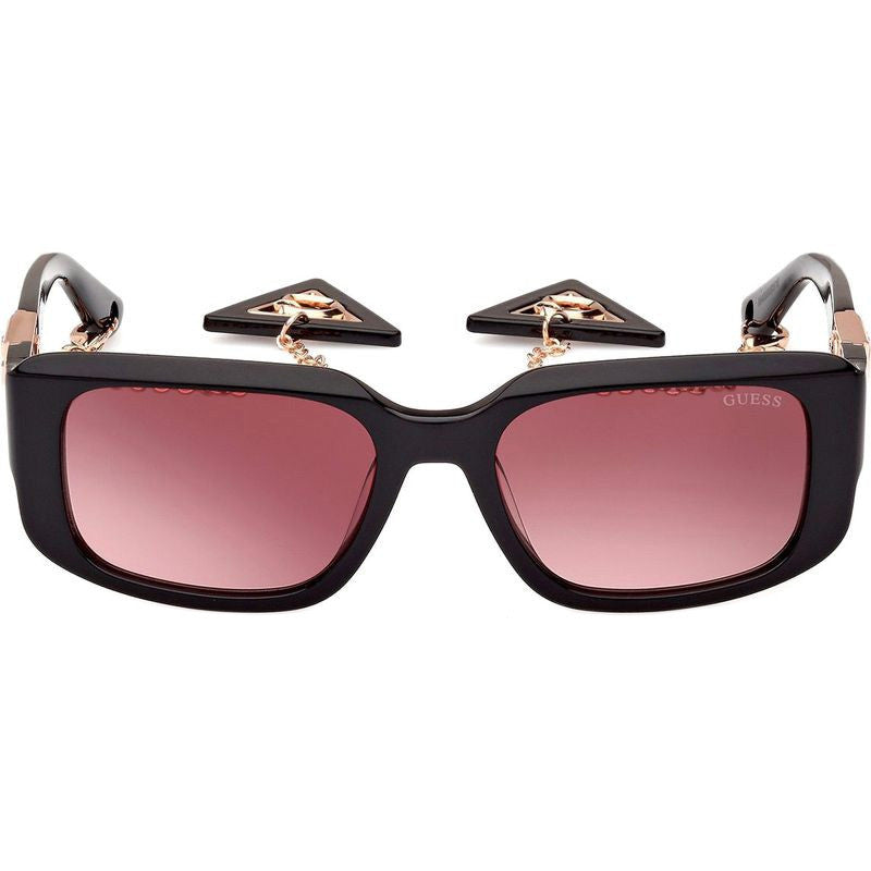 GU7891, Shiny Black/Bordeaux Gradient Lenses