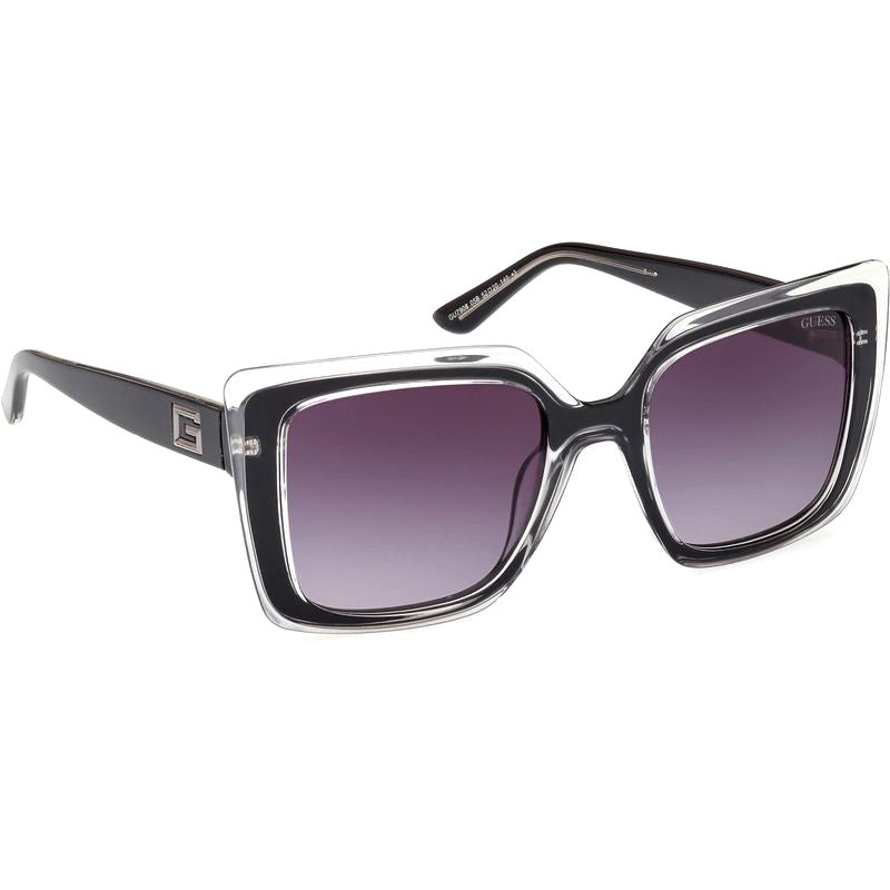 GU7908, Black Transparent/Smoke Gradient Lenses
