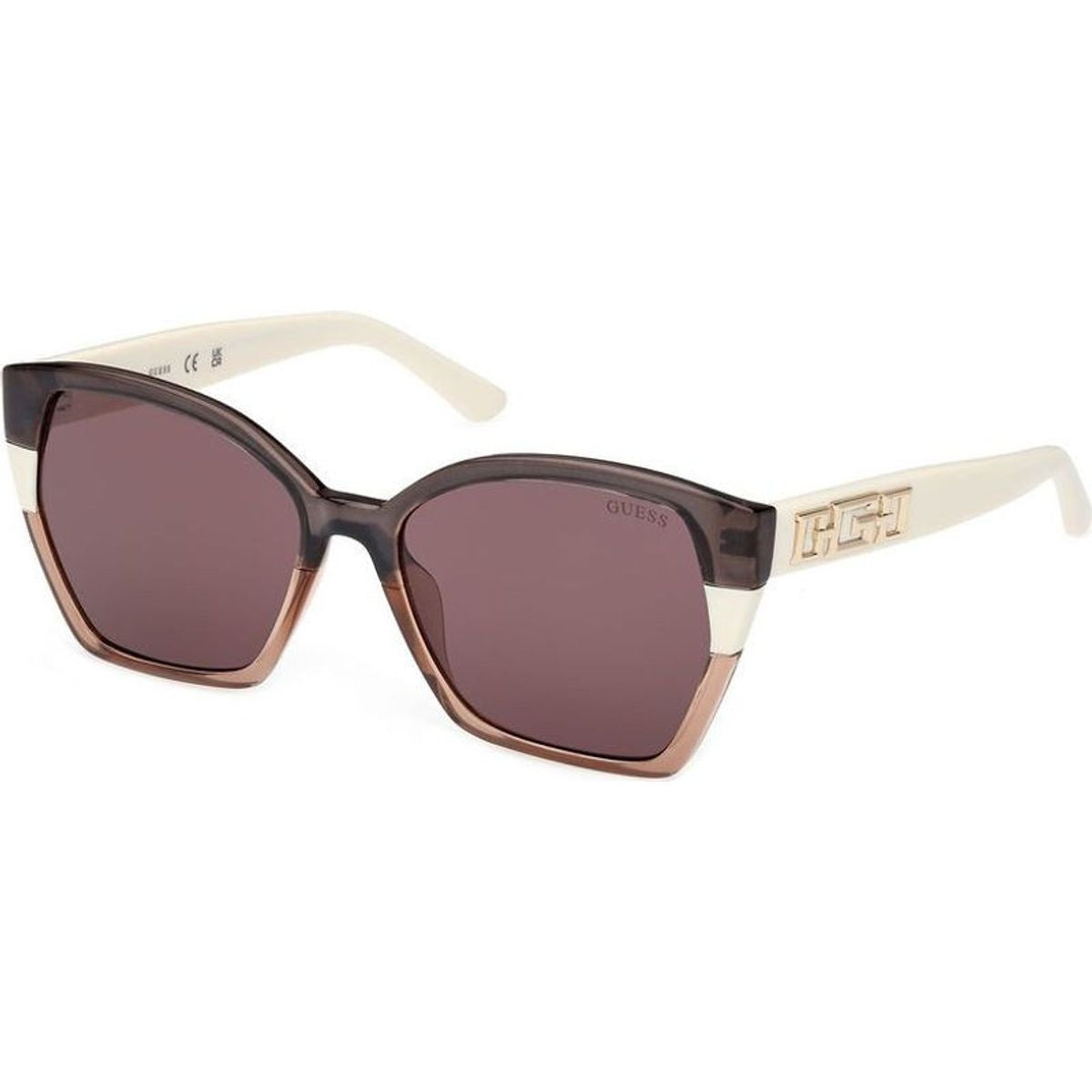 GU7912, Brown and Beige/Violet Lenses