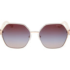 GU7913, Ivory and Rose Gold/Blue Gradient Lenses