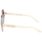 GU7913, Ivory and Rose Gold/Blue Gradient Lenses