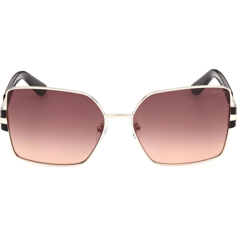 Guess GU00357 Shiny Pale Gold Black Bordeaux Gradient Front