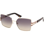 Guess GU00357 Shiny Pale Gold Dark Havana Smoke Gradient Angle