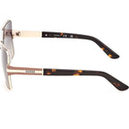Guess GU00357 Shiny Pale Gold Dark Havana Smoke Gradient Side