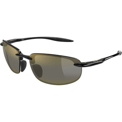 Ho'okipa Ultra Shiny Black HCL Bronze Polarised Angle