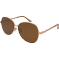 2839, Rose Gold/Brown Polarised Lenses