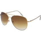 3502, Matte Gold/Brown Gradient Lenses