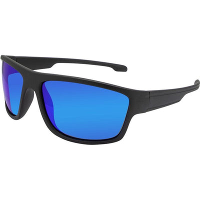 6610, Matte Black/Blue Mirror Polarised Lenses