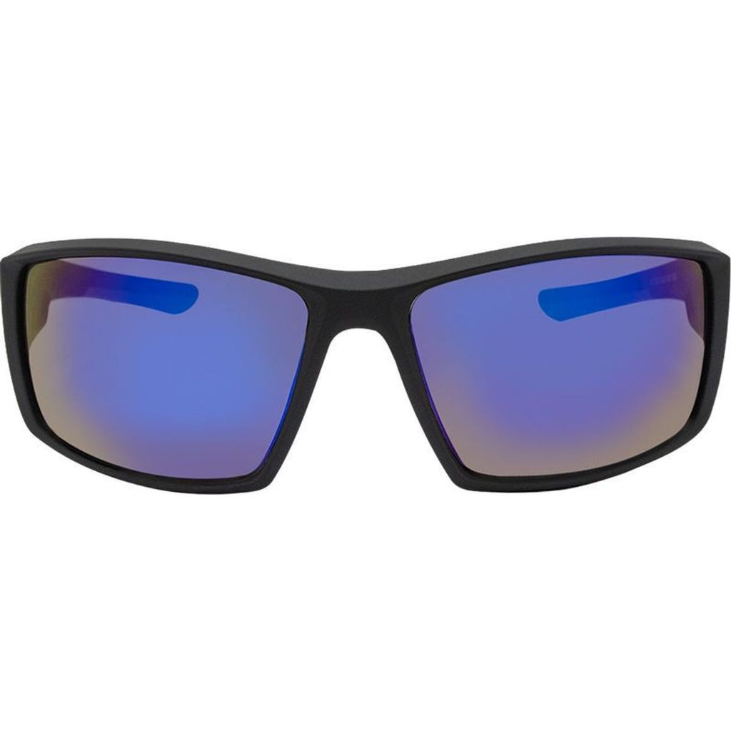7027, Matte Black/Blue Mirror Lenses