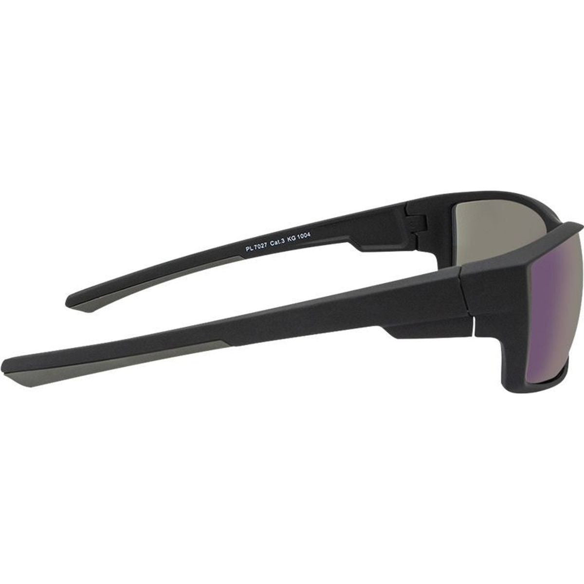 7027, Matte Black/Blue Mirror Lenses