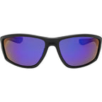 7052, Matte Black/Blue Mirror Polarised Lenses