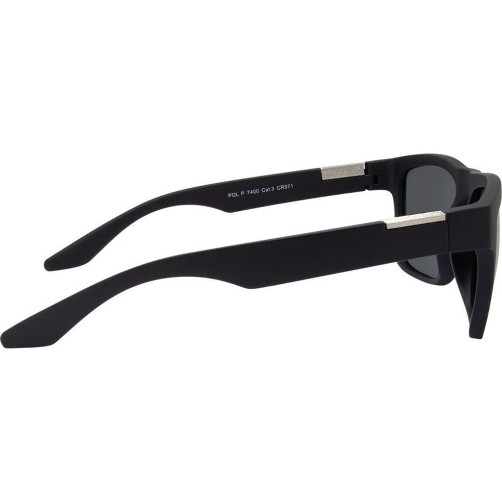 7400, Matte Black/Blue Mirror Polarised Lenses