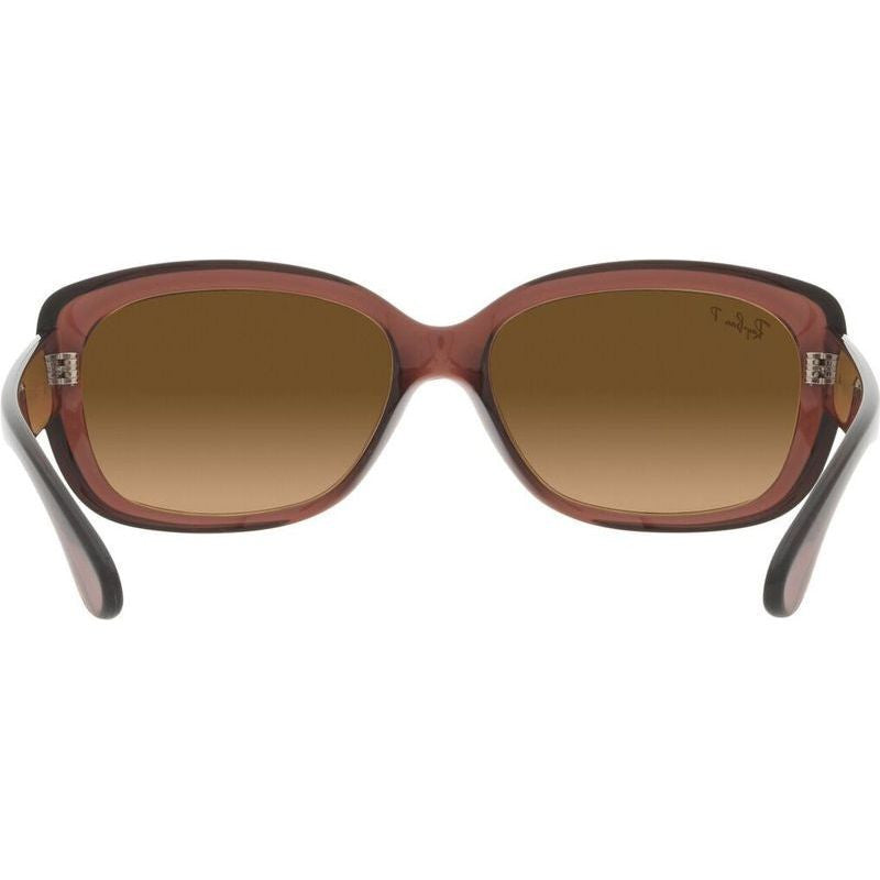 Jackie Ohh RB4101, Transparent Dark Brown/Brown Gradient Polarised Glass Lenses