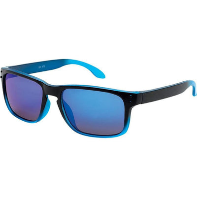 3829, Black Gradient Blue/Blue Mirror Lenses
