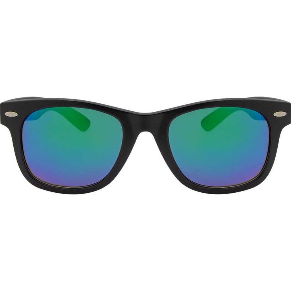 5234, Matte Black/Green Blue Mirror Lenses