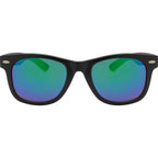 5234, Matte Black/Green Blue Mirror Lenses